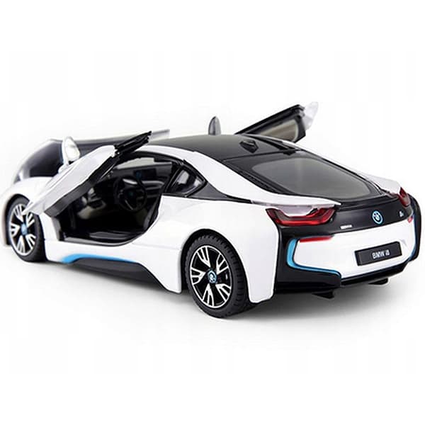 ماشین فلزی راستار مقیاس 1:24 مدل BMW i8 سفید — تصویر ۲