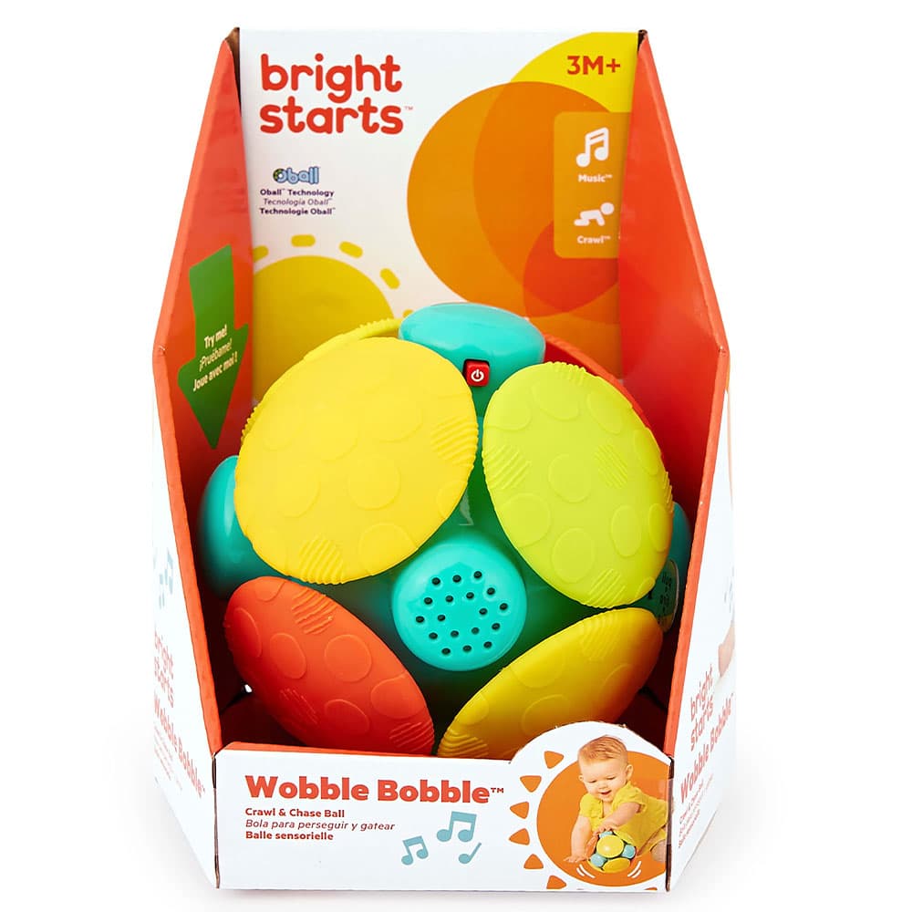 توپ لرزشی موزیکال Bright Starts مدل Wobble Bobble