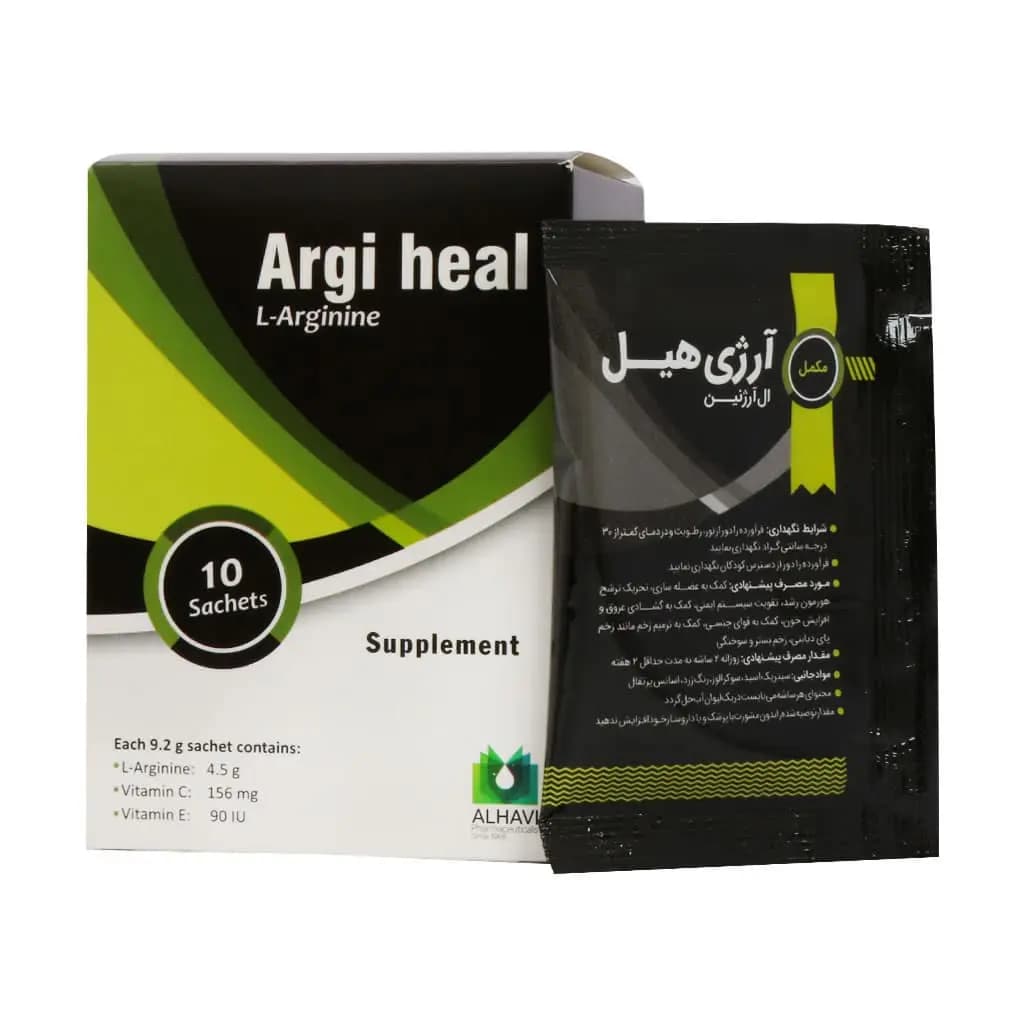 مکمل ساشه ال آرژنین آرژی هیل بسته 10 عددی