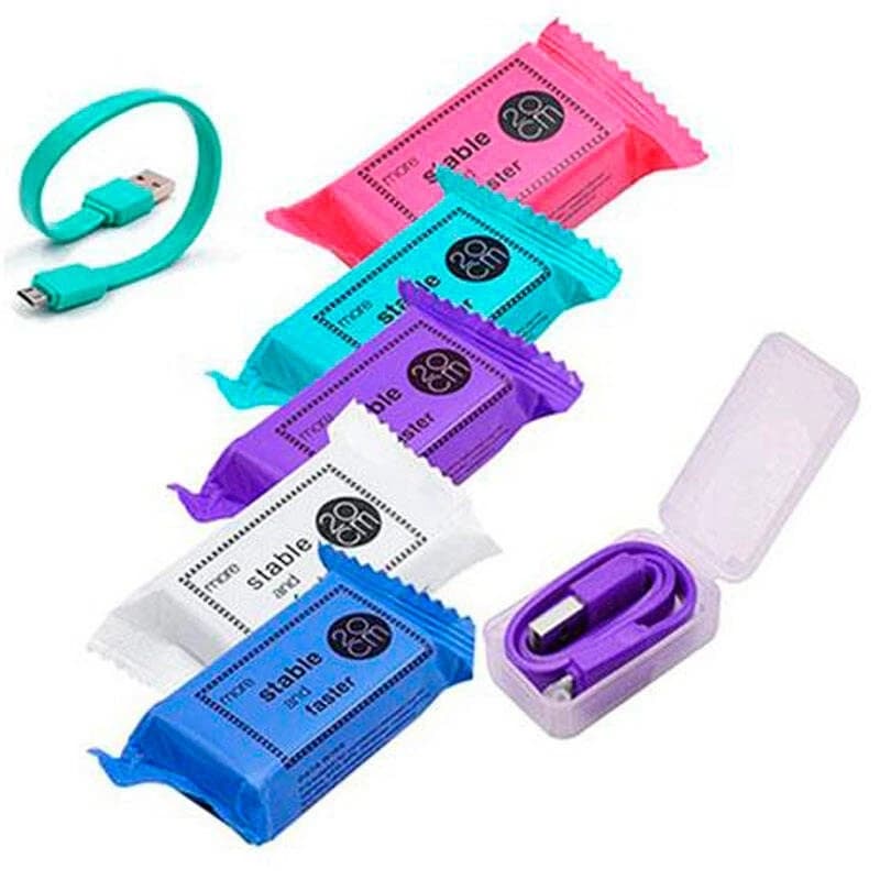 کابل تبدیل USB به میکرو USB مدل شکلاتی طول 20 سانتی متر