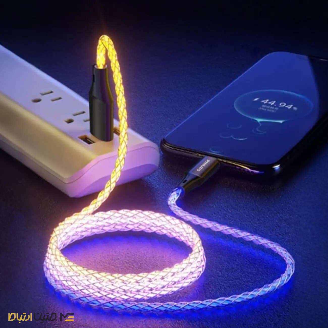 کابل USB Type-C فیلیپس مدل DLC5130C طول 1 متر – نورپردازی — تصویر ۳