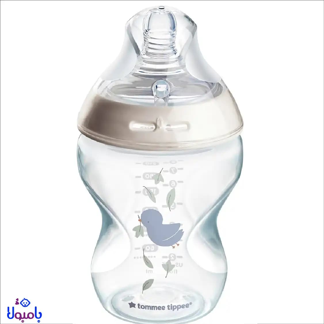 شیشه شیر تامی تیپی طرح دار مدل Natural Start- ظرفیت ۲۶۰ میلی‌لیتر