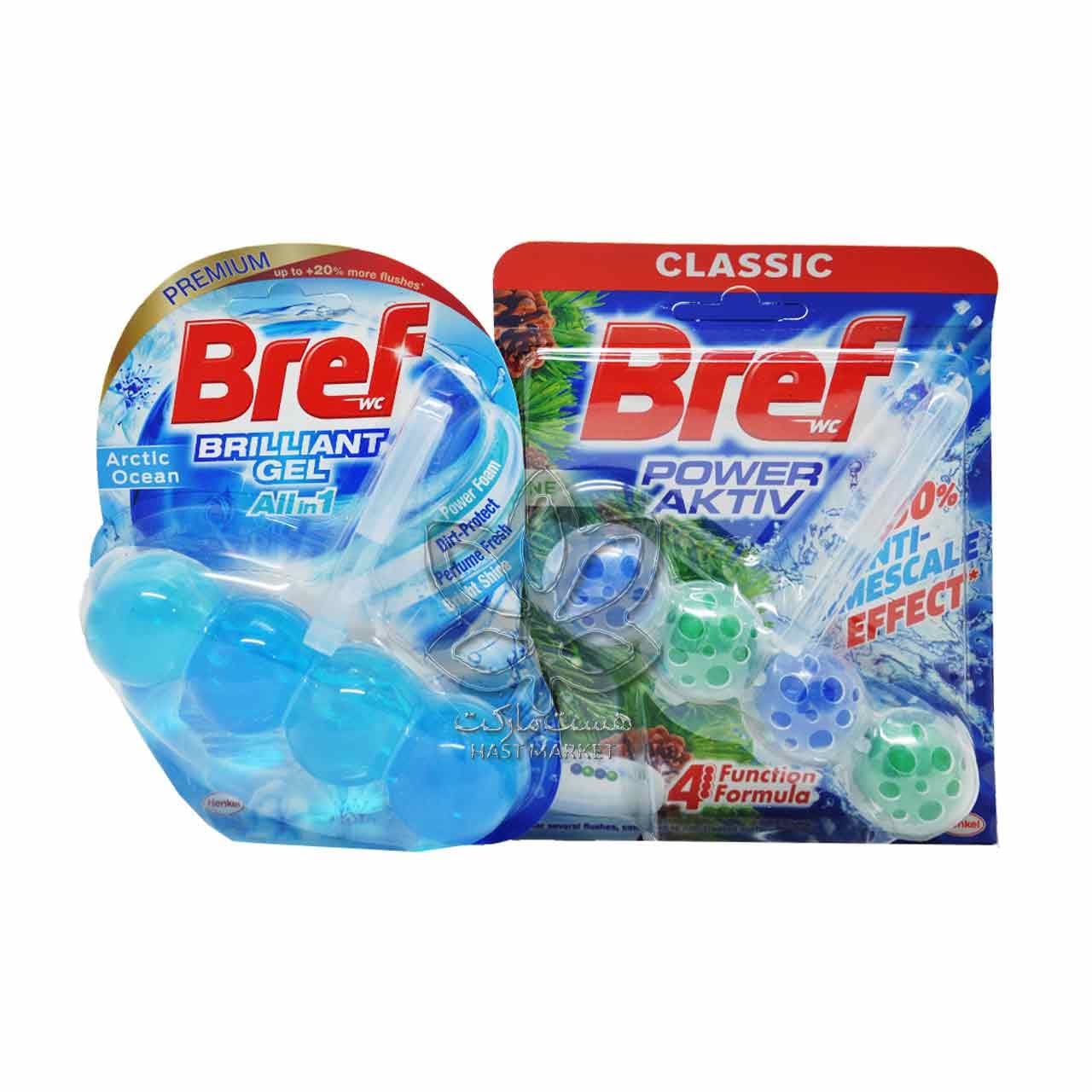 ژل خوشبو و ضدعفونی کننده توالت فرنگی رایحه اقیانوس 4 عدد بریف – bref — تصویر ۳