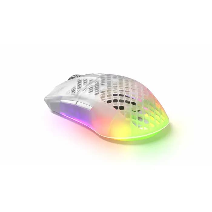 موس گیمینگ SteelSeries مدل AEROX 3‌ سفید بی سیم — تصویر ۴