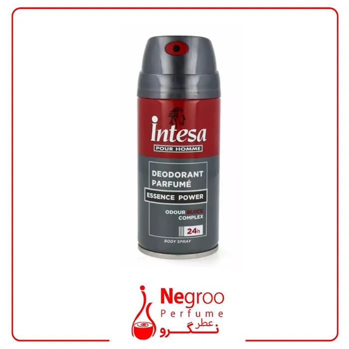 اسپری دئودورانت اینتسا مدل اسنس پاور Intesa Essence Power حجم 150 میل/اورجینال