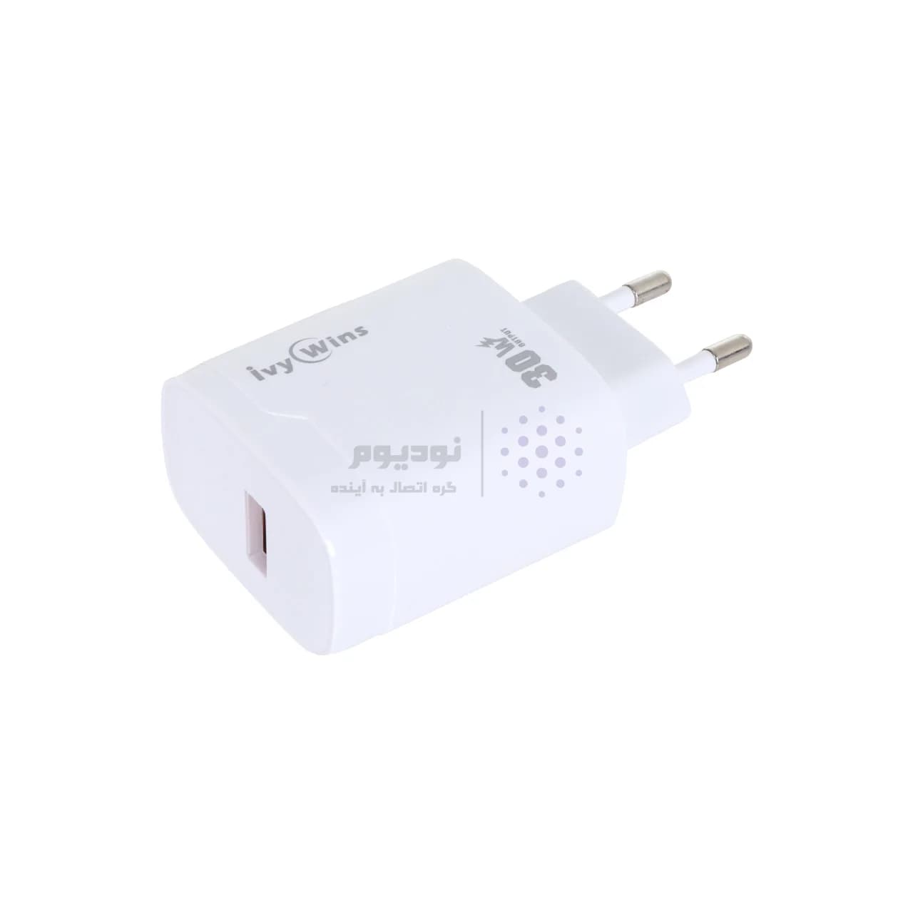 شارژر دیواری فست تک پورت ivy Wins مدل i-014 30W – سفید — تصویر ۷