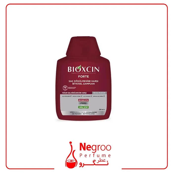 شامپو ضد ریزش مو بیوکسین bioxcin مدل Forte حجم 300 میل