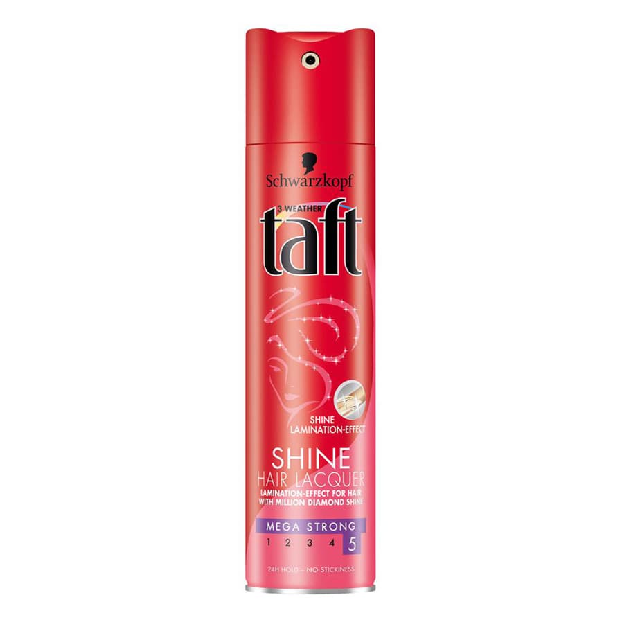 اسپری حالت دهنده و براق کننده مو تافت taft مدل SHINE