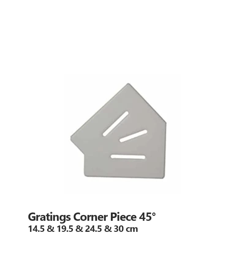گوشه گریل 45 درجه PP پیمتاش