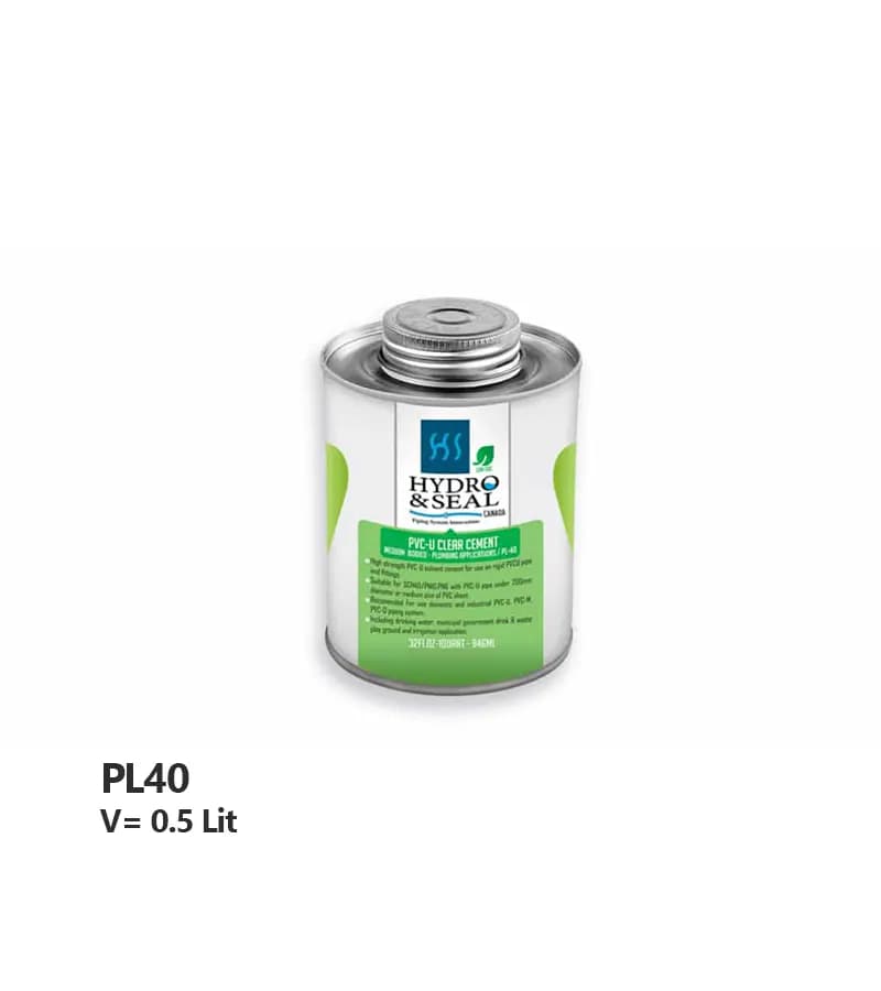 چسب UPVC هیدرو اند سیل مدل Solvent Cement PL-40
