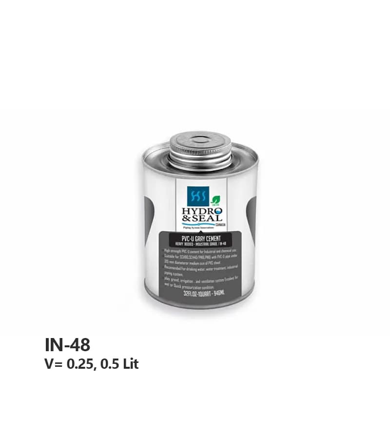 چسب UPVC هیدرو اند سیل مدل Solvent Cement IN-48
