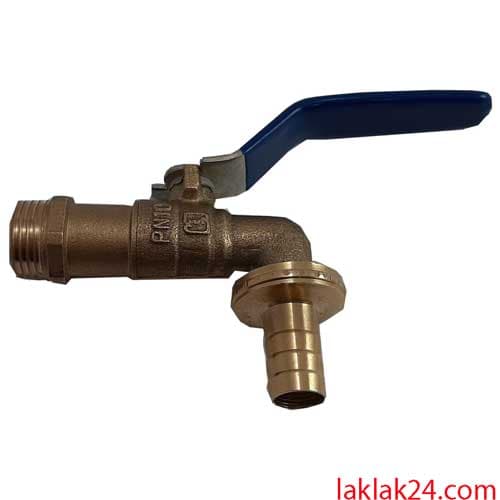 شیر حیاطی قفل دار دسته گازی 1/2