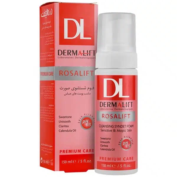 فوم شستشوی پوست حساس رزالیفت درمالیفت 150 میلی لیتر Dermalift