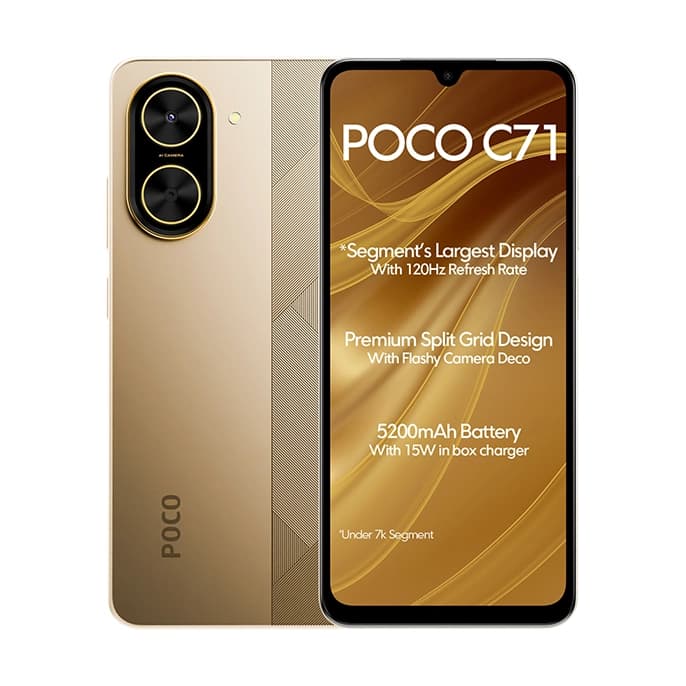 شیائومی مدل Poco C71 ظرفیت 128 گیگابایت رم 4 گیگابایت