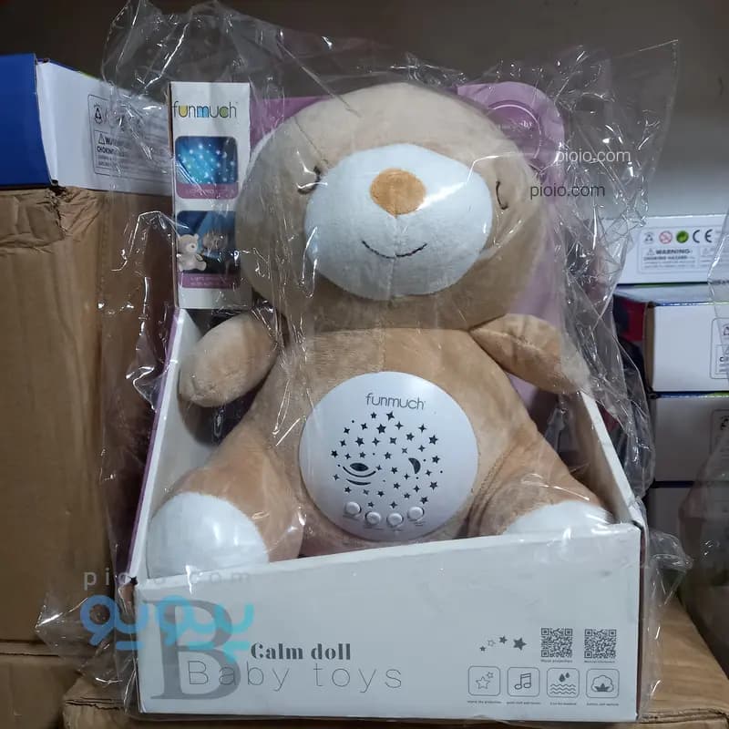 عروسک خواب پولیشی موزیکال و پروژکتوری نوزاد مدل BABY DOLL / Calm Doll — تصویر ۴