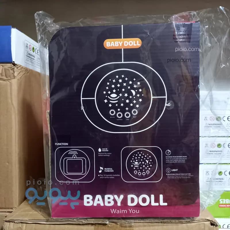 عروسک خواب پولیشی موزیکال و پروژکتوری نوزاد مدل BABY DOLL / Calm Doll — تصویر ۷