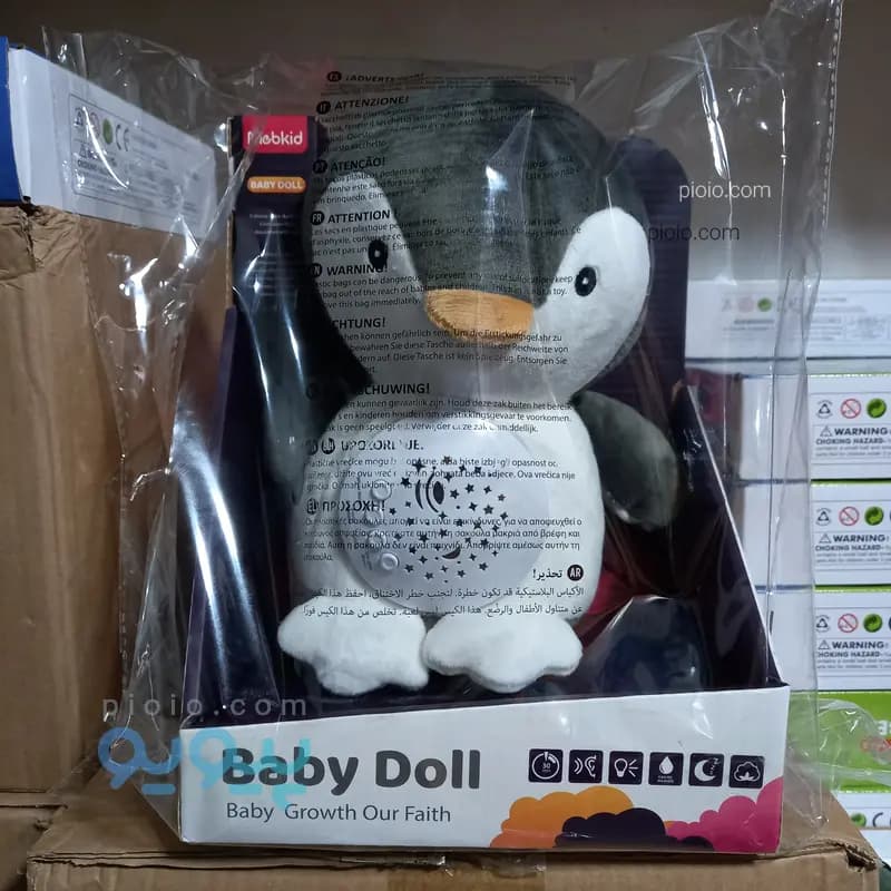 عروسک خواب پولیشی موزیکال و پروژکتوری نوزاد مدل BABY DOLL / Calm Doll