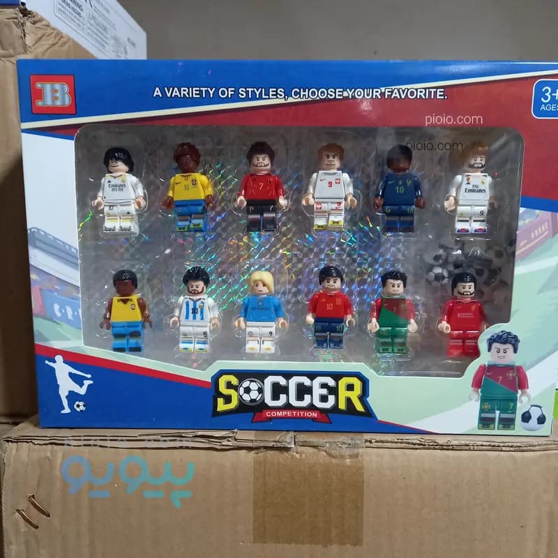 ست مینی‌فیگور اسباب بازی فوتبالیست‌ها مدل SOCCER COMPETITION