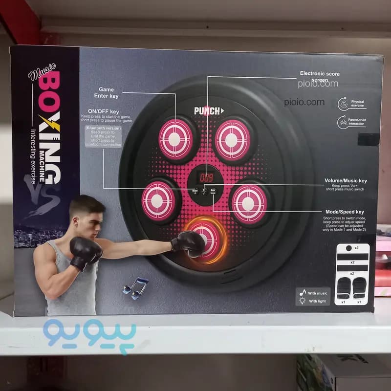 دستگاه بوکس دیواری هوشمند موزیکال مدل Music Boxing Machine