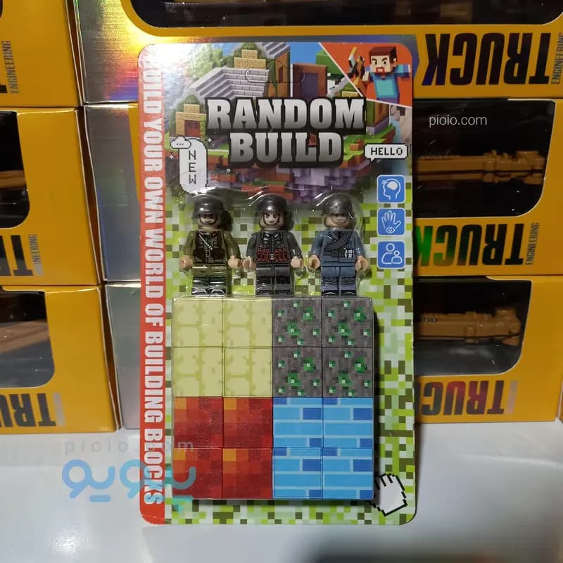ست مینیفیگور و لگو ساختنی ماینکرفت مدل RANDOM BUILD کد T80888 S3