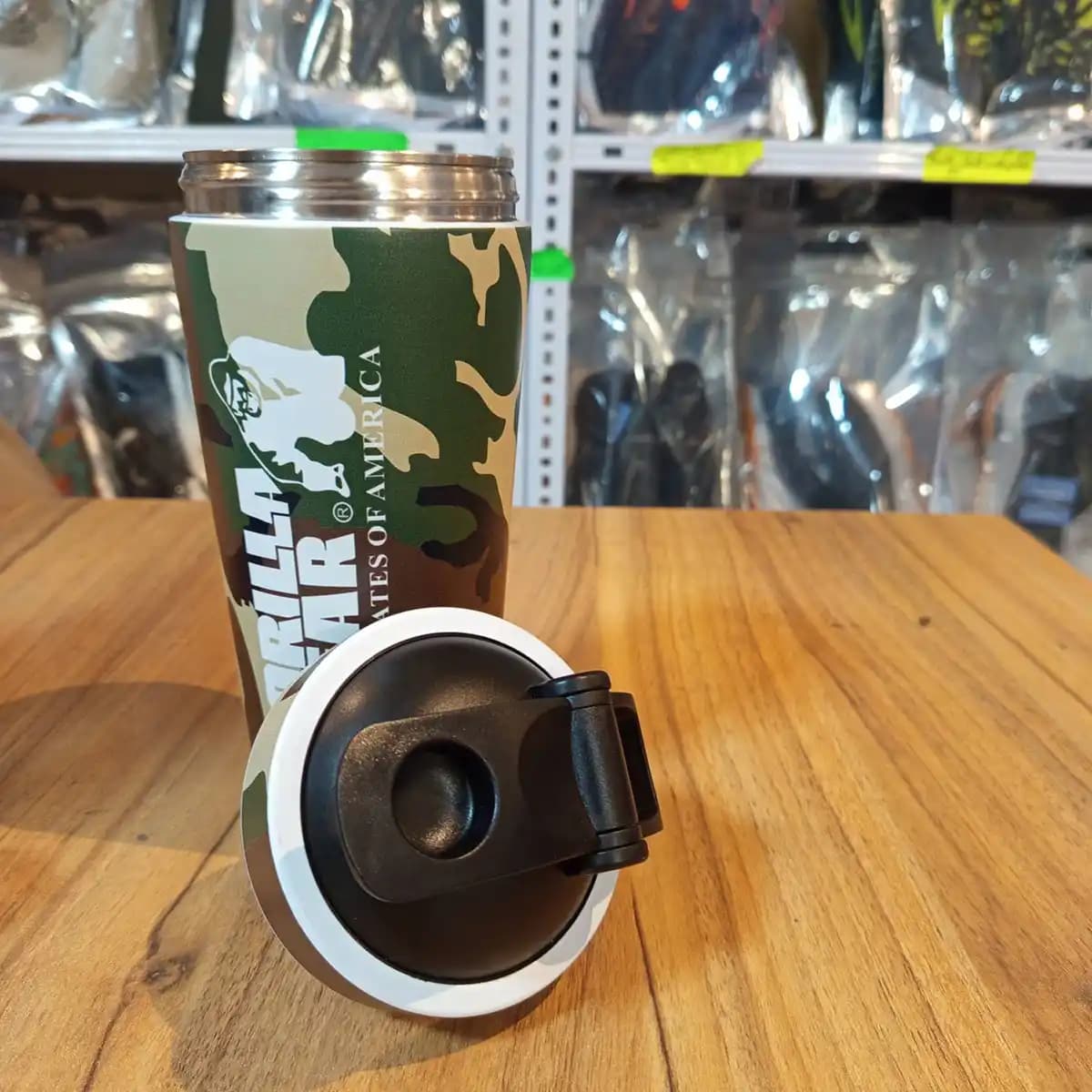 شیکر استیل دو جداره گوریلا ویر Gorilla Wear مدل Army-402P350 — تصویر ۸