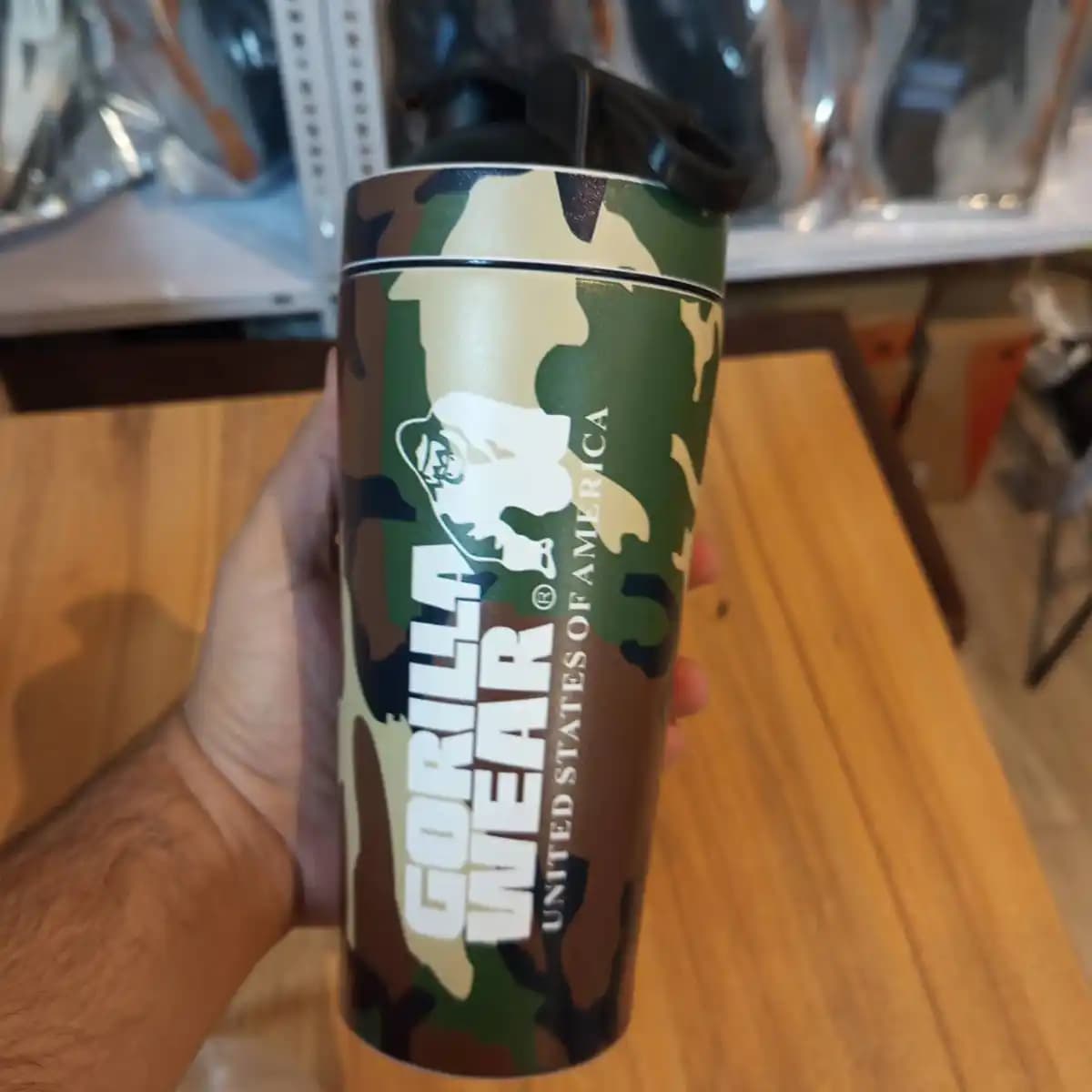 شیکر استیل دو جداره گوریلا ویر Gorilla Wear مدل Army-402P350 — تصویر ۵