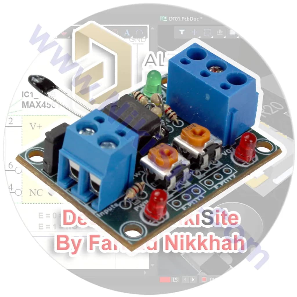نقشه ماژول تشخیص دما در دو سطح