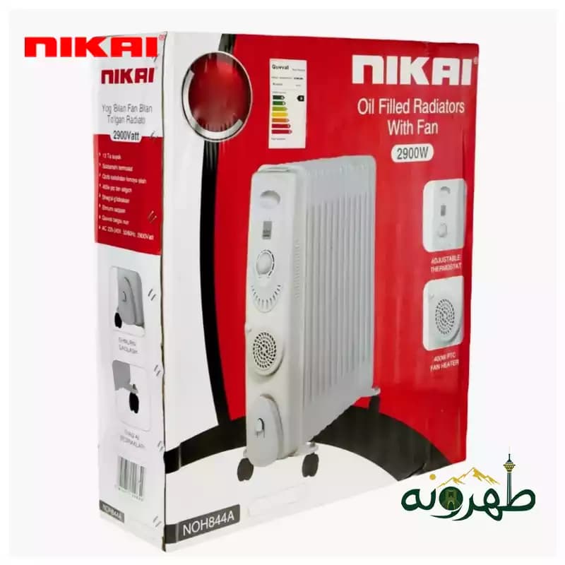 شوفاژ برقی 13 پره نیکای مدل NOH844A NIKAI — تصویر ۵