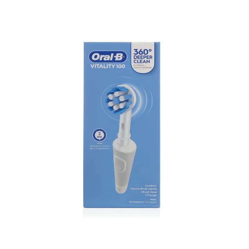 مسواک برقی اورال بی Vitality 100 سفید – Oral-B Vitality 100 Electric Toothbrush White D100.513.1