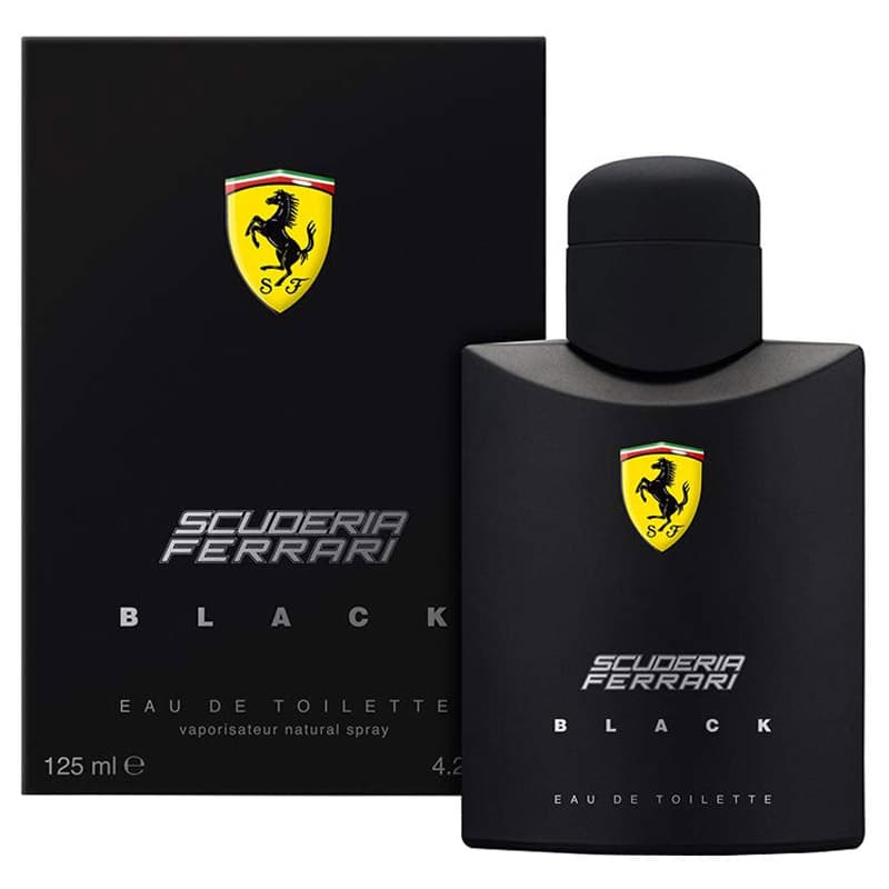 ادو تویلت مردانه فراری مدل اسکادریا بلک Scuderia Black حجم ۱۲۵ میلی لیتر | Ferrari Scuderia Black Eau De Toilette For Men 125 ml
