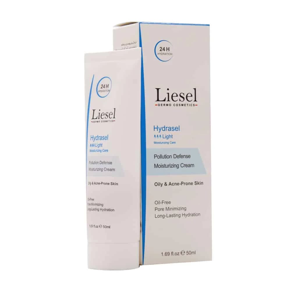 کرم آبرسان پوست چرب و مختلط هیدراسل لایت Light لایسل Liesel