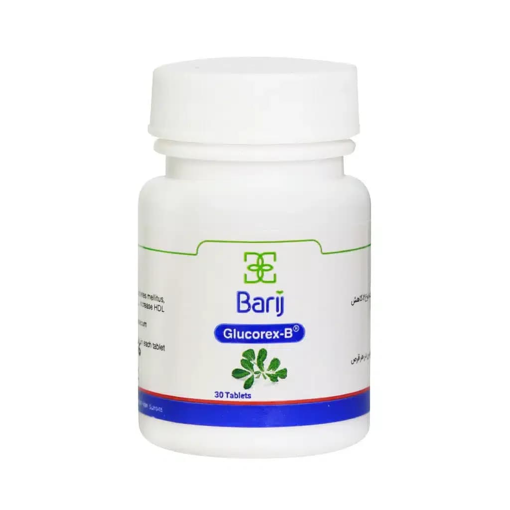 قرص گلوکورکس بی باریج اسانس ۳۰ عدد (Barij Essence Glucorex B) — تصویر ۲