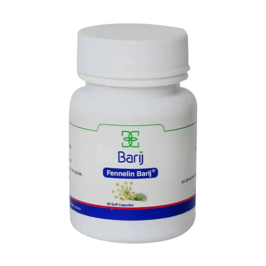 سافت ژل فنلین باریج اسانس ۳۰ عدد (Barij Essence Fennelin) — تصویر ۲