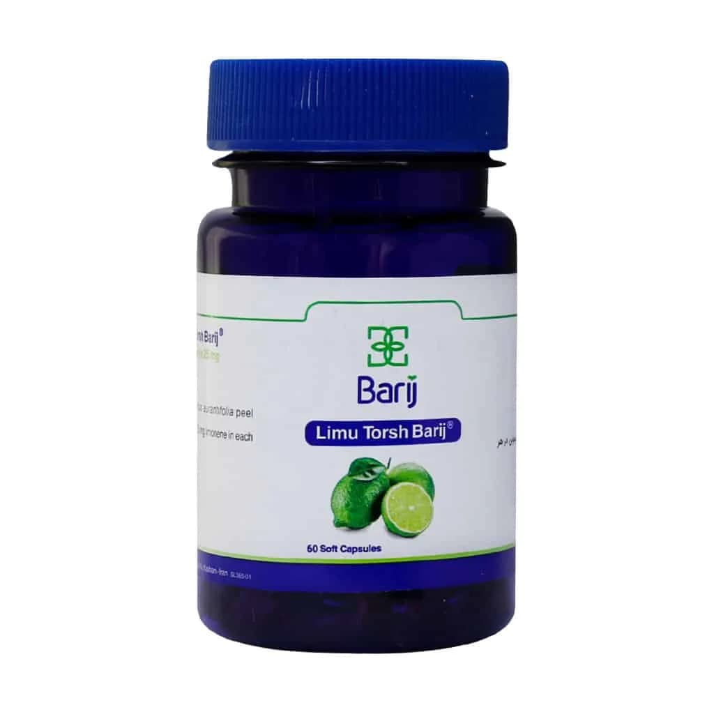 سافت ژل لیمو ترش 75 میلی گرم باریج اسانس 60 عدد (Barij Essence Lime 75mg) — تصویر ۲