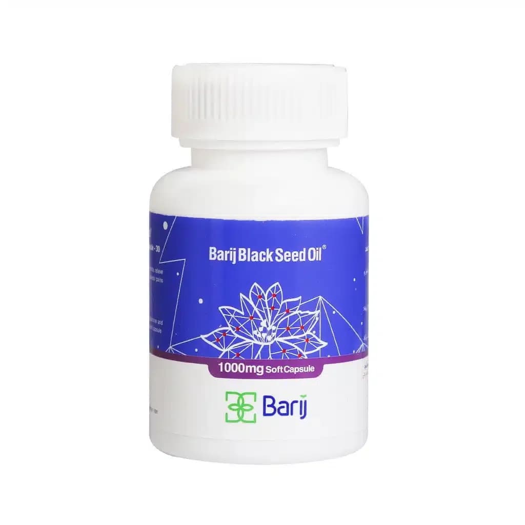 سافت ژل روغن سیاه دانه 1000 میلی گرم باریج اسانس 30 عدد (Barij Essence Black Seed Oil 1000 Mg)