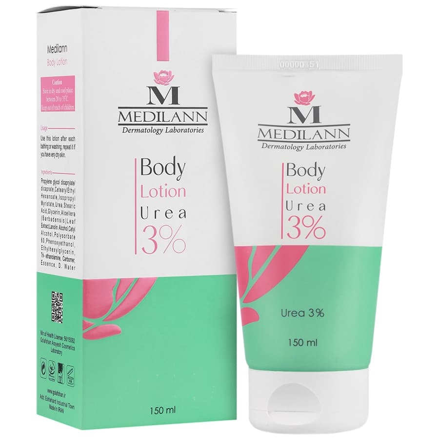 لوسیون بدن اوره 3 درصد 150ml مدیلن Medilan
