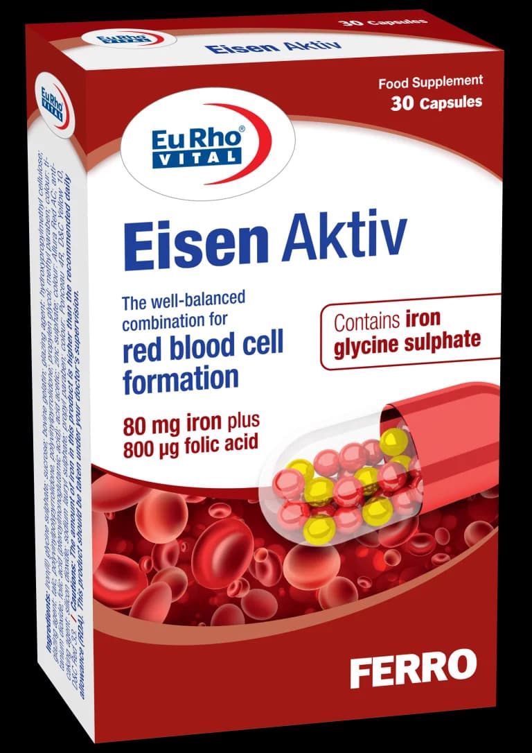 کپسول آیزن اکتیو یوروویتال (Eurhovital Eisen Aktiv)