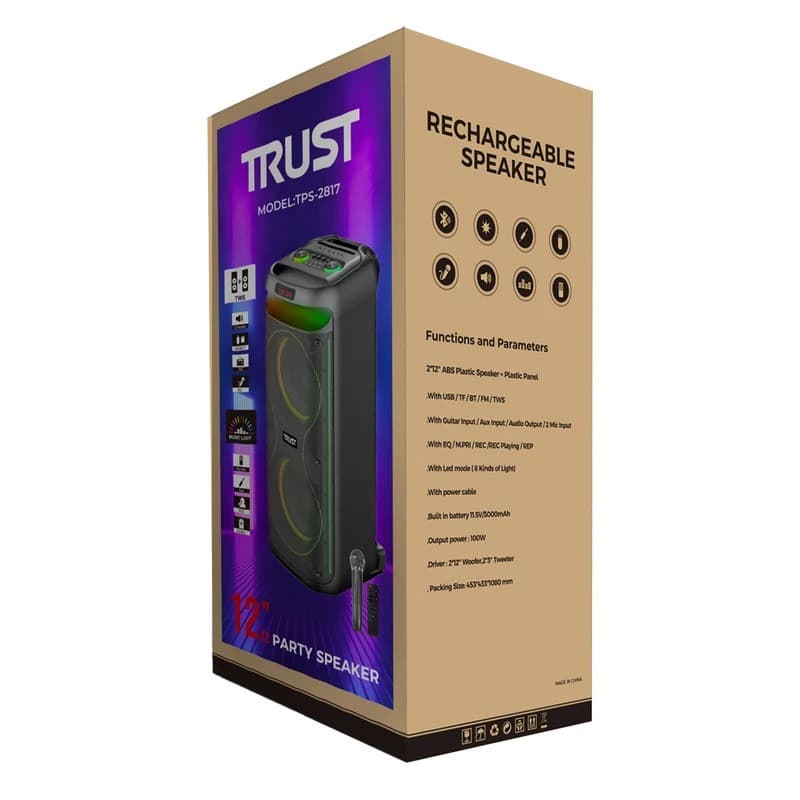 اسپیکر بلوتوثی قابل حمل تراست مدل TPS-2817 — تصویر ۷