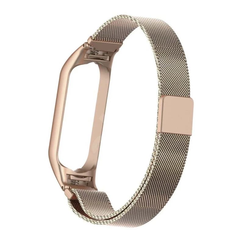 بند مدل میلانس مناسب برای مچ بند هوشمند شیائومی Mi Band 7 رنگ رز گلد کد: M24139 — تصویر ۲