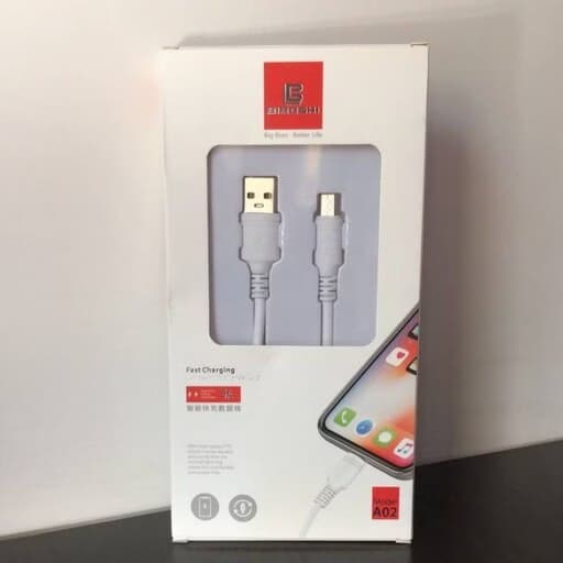 Biboshi USB to microUSB conversion cableکابل تبدیل USB به microUSB بیبوشی A02 کد2522