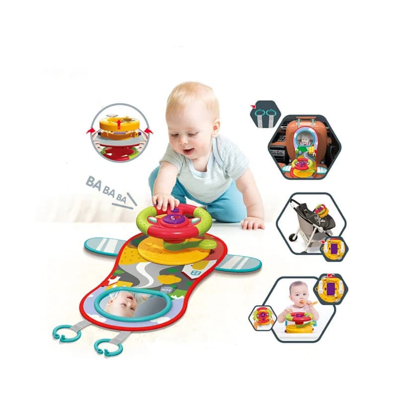 اسباب‌ بازی فرمان رانندگی مدل Steering Wheel Toy 2 in 1 برند Bibi-inn — تصویر ۴