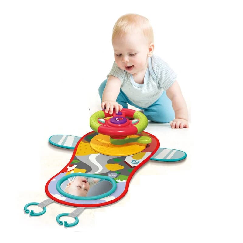 اسباب‌ بازی فرمان رانندگی مدل Steering Wheel Toy 2 in 1 برند Bibi-inn