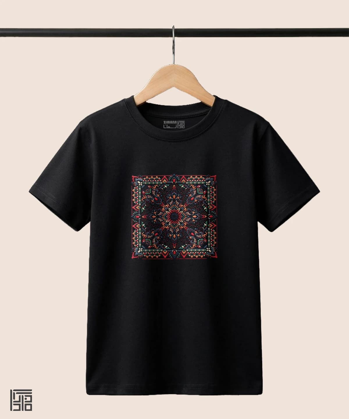 تیشرت بچگانه طرح قالی ایرانی کد 1185 — تصویر ۵