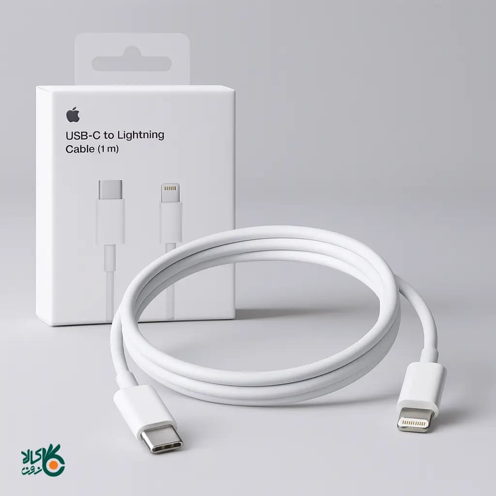 کابل شارژر و تبدیل USB-C Apple به لایتنینگ اپل