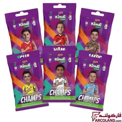 کیمدی کارت فوتبال چمپس مدل Champs 2025 بسته 6 عددی
