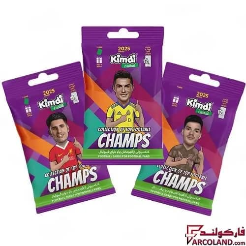 کیمدی کارت فوتبال چمپس مدل Champs 2025 بسته 3 عددی