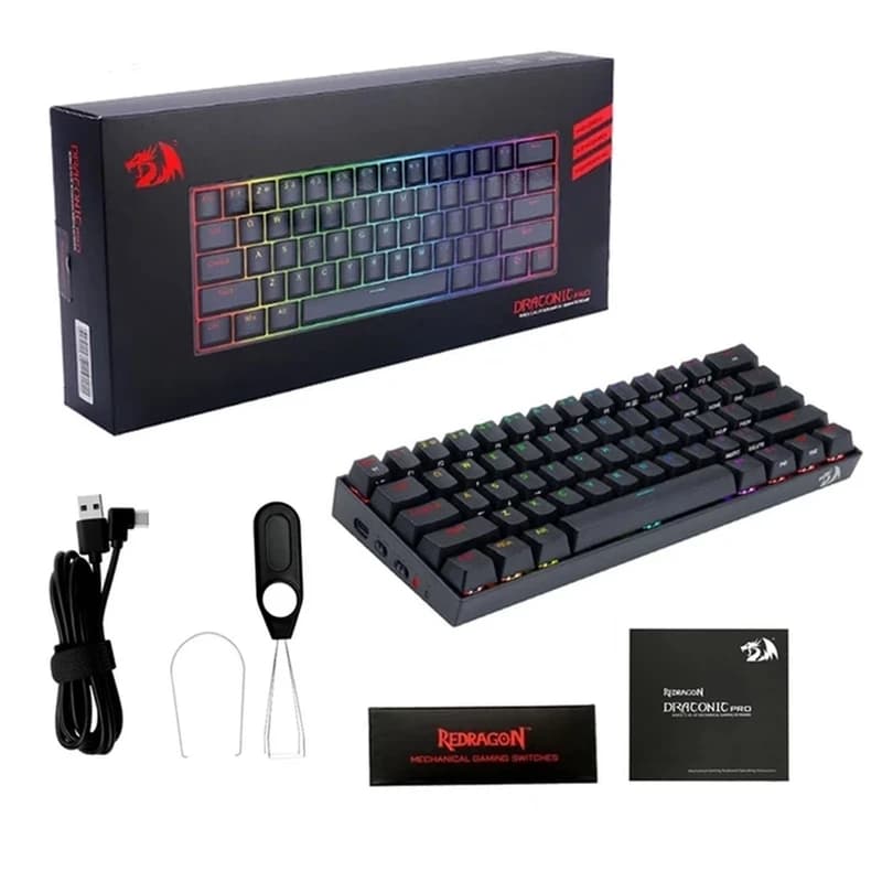 کیبورد با سیم/بی سیم Redragon DRACONIC K530 PRO — تصویر ۳