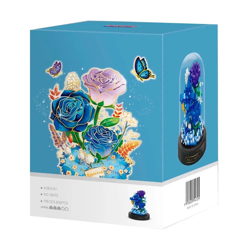 ساختنی مدل مینی تراریوم گل رز 18472 کد B22125 — تصویر ۲