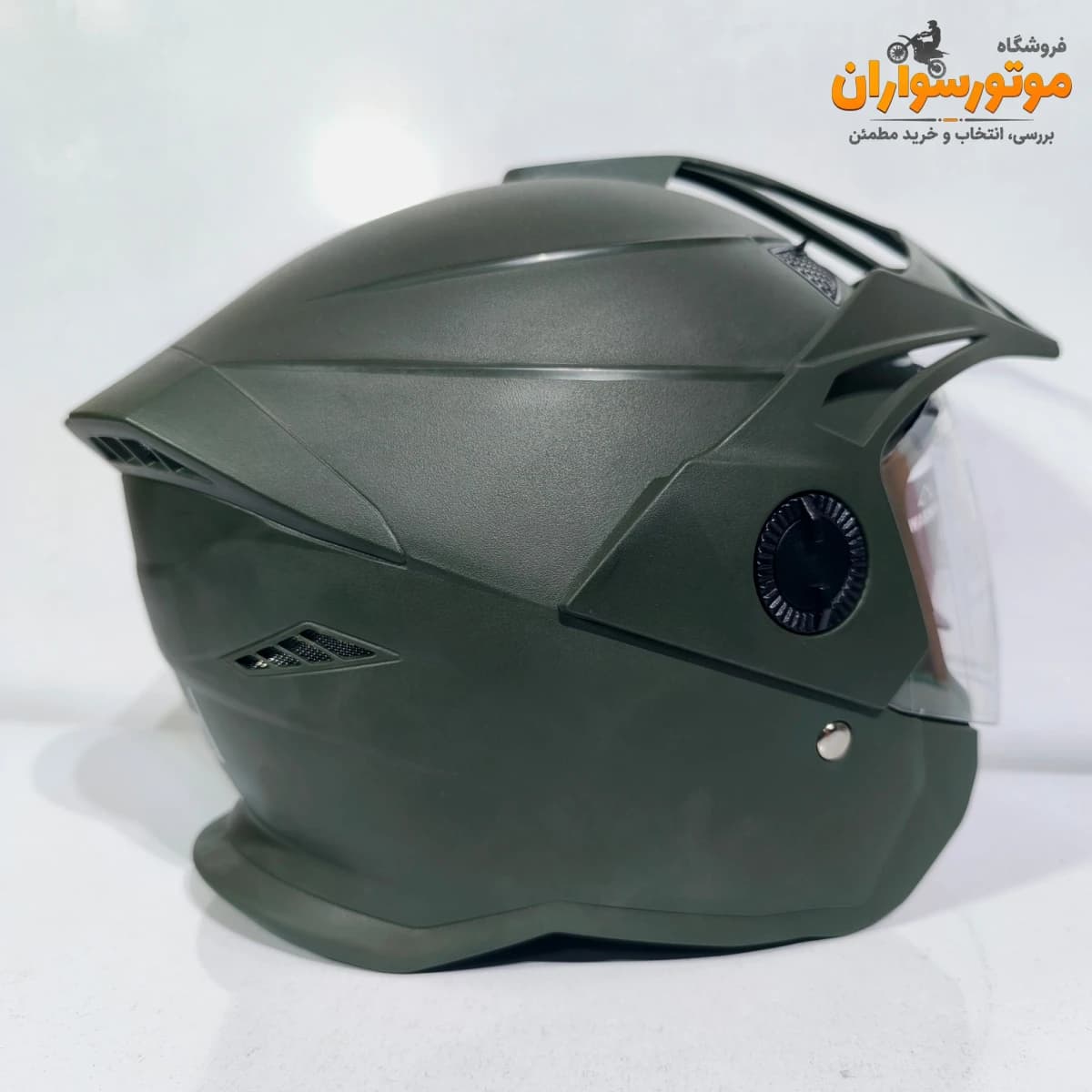 کلاه کاسکت بدون فک استیل برد سایهباندار Steelbird — تصویر ۳