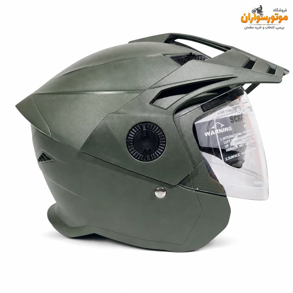 کلاه کاسکت بدون فک استیل برد سایه‌بان‌دار Steelbird